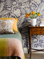 Cornucopia wallpaper by Langelid/von Bromssen - floral design in Grey