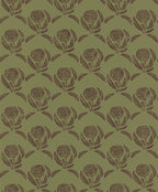 Daisy wallpaper by Langelid/von Bromssen - floral design in Green