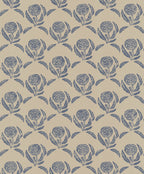 Daisy wallpaper by Langelid/von Bromssen - floral design in Blue