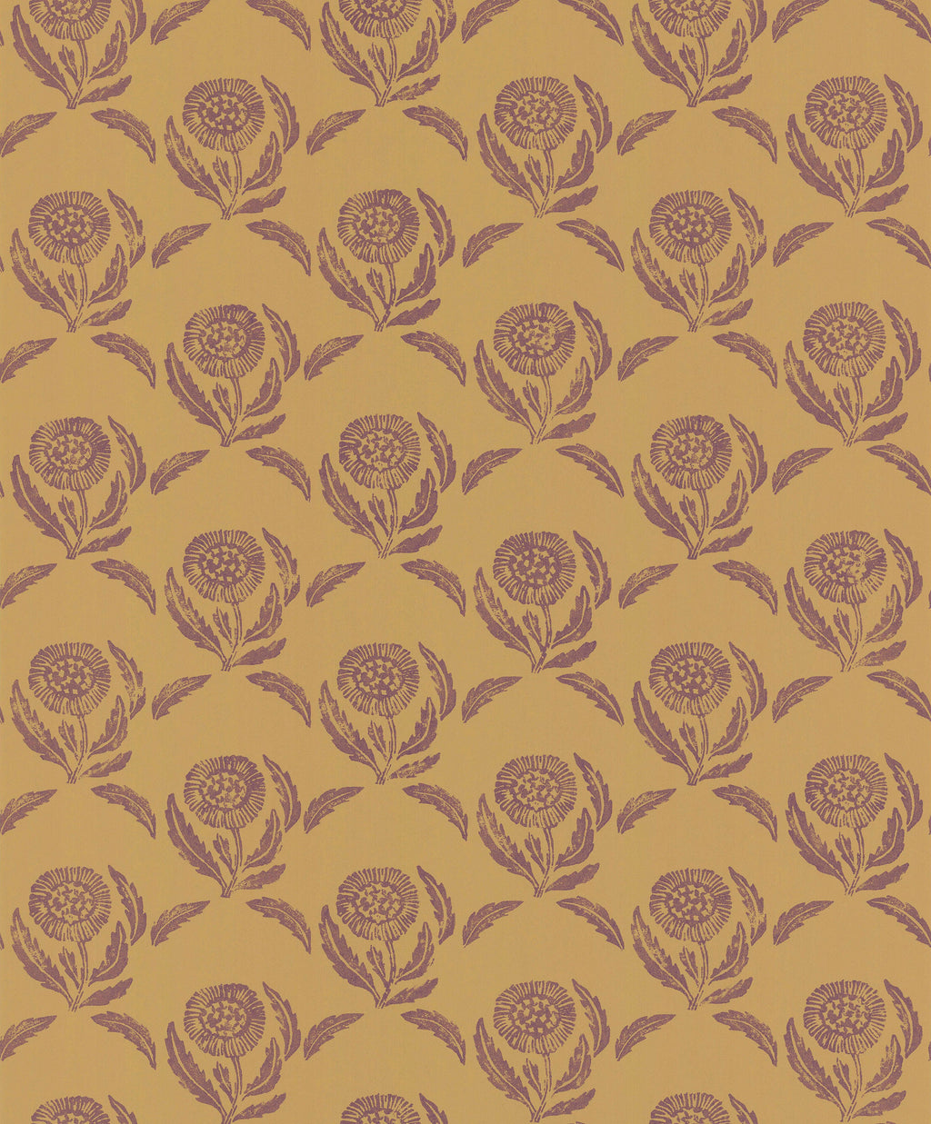 Daisy wallpaper by Langelid/von Bromssen - floral design in Yellow