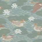 Duck Pond wallpaper by Langelid/von Bromssen - animals design in Teal