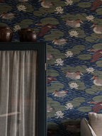 Duck Pond wallpaper by Langelid/von Bromssen - animals design in Blue