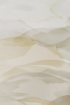 Dune Fog warm cream watercolour wave wallpaper pattern