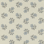 Edelweiss wallpaper by Langelid/von Bromssen - floral design in Blue
