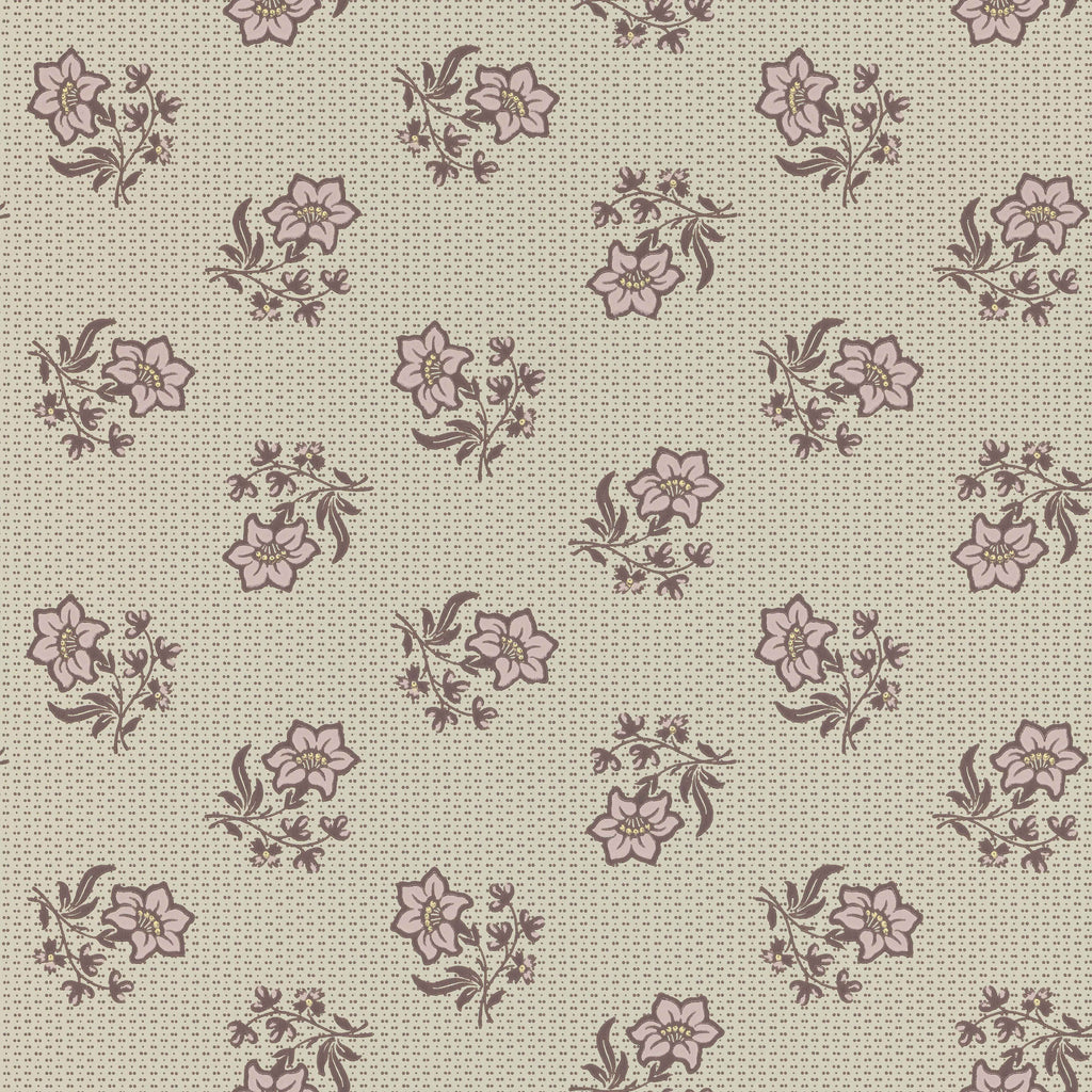 Edelweiss wallpaper by Langelid/von Bromssen - floral design in Grey