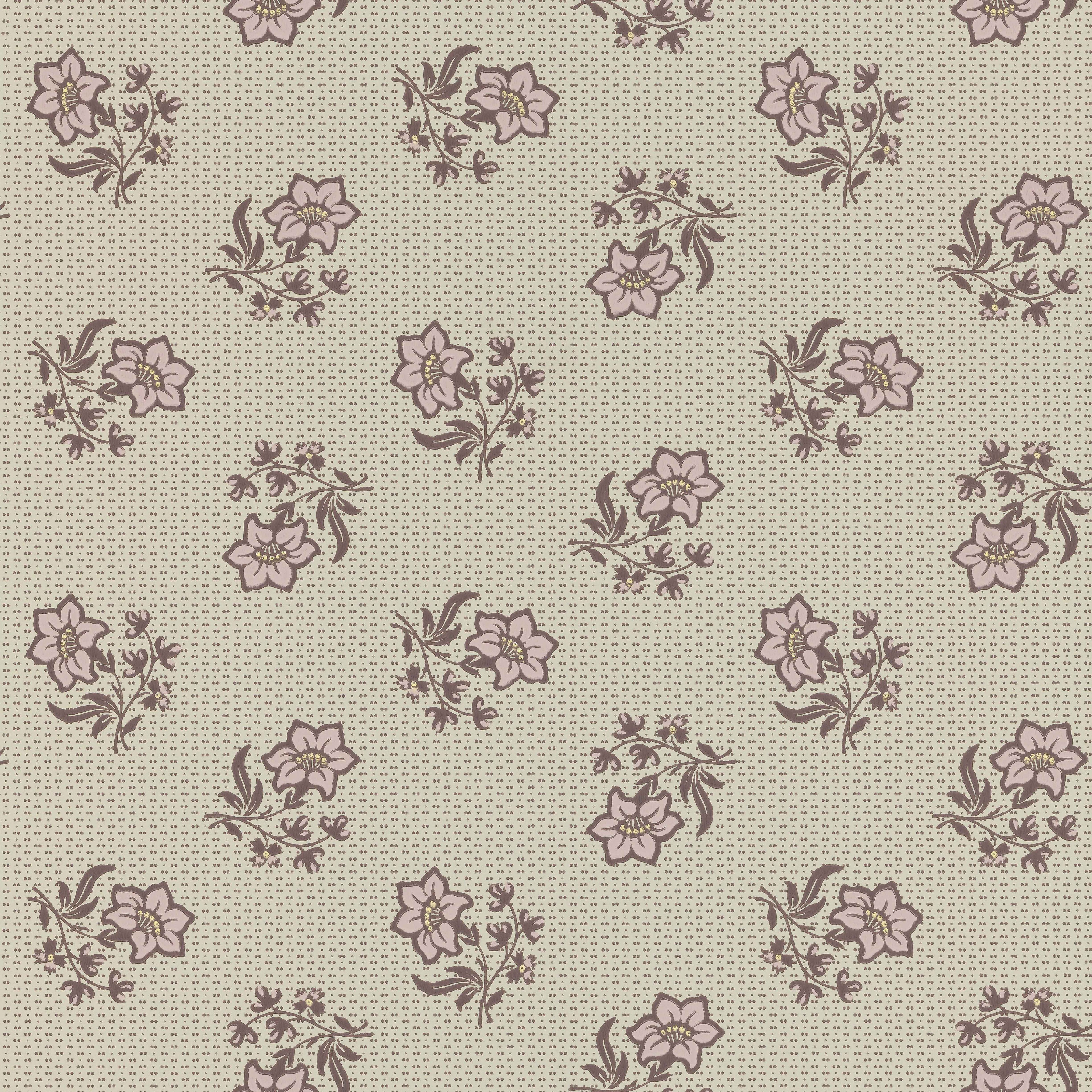 Edelweiss wallpaper by Langelid/von Bromssen - floral design in Grey