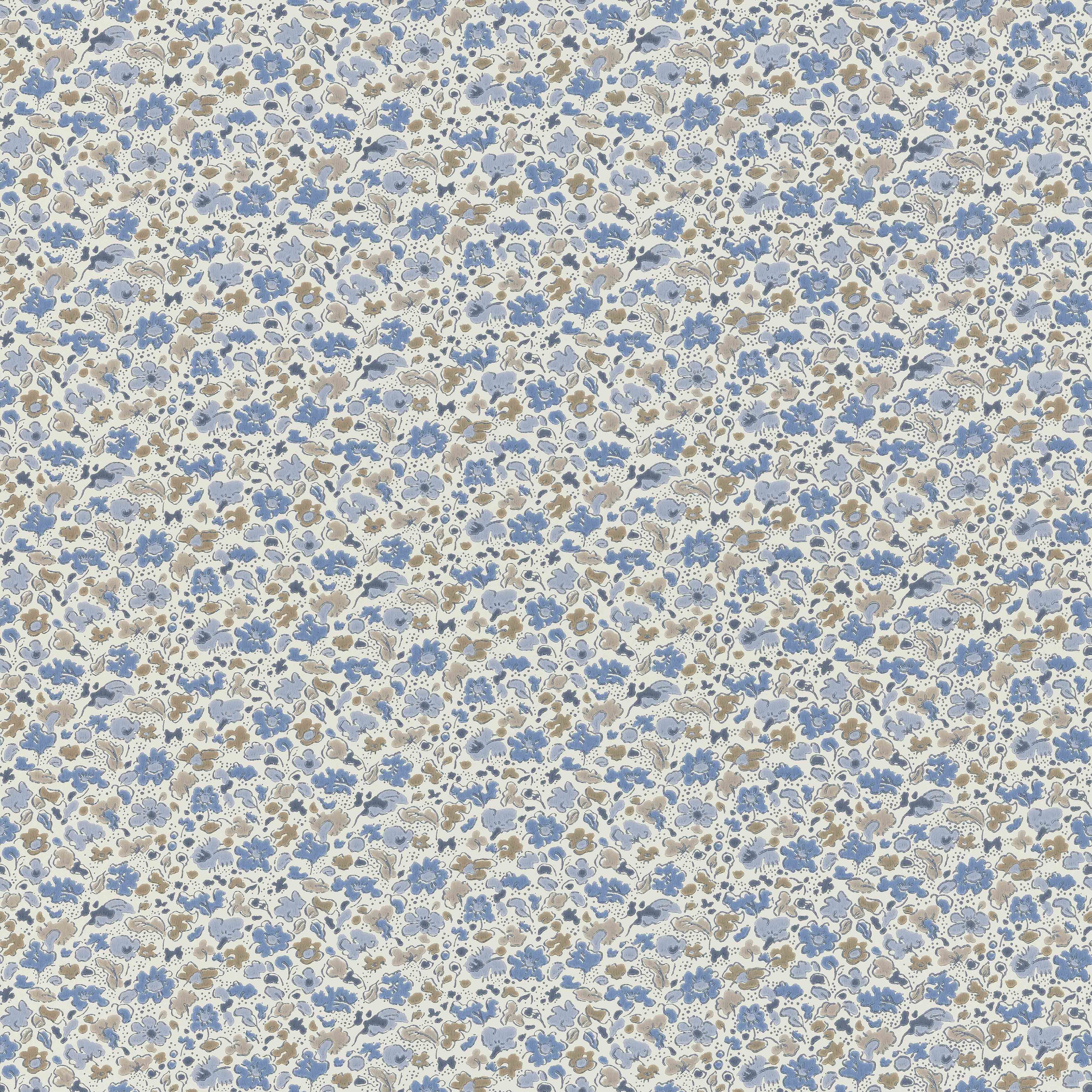 Floral Dance wallpaper by Langelid/von Bromssen - floral design in Blue