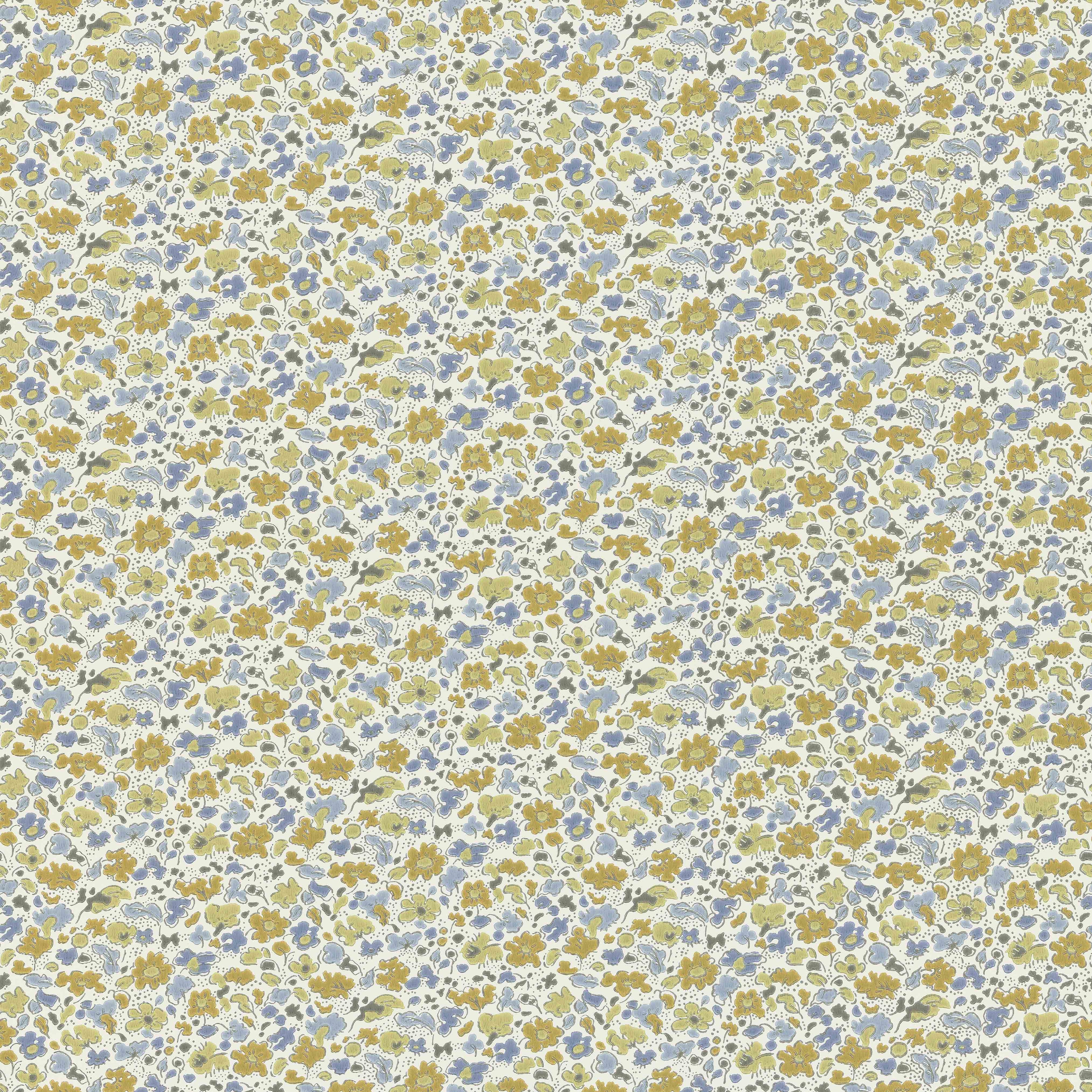 Floral Dance wallpaper by Langelid/von Bromssen - floral design in Yellow