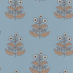 Floret wallpaper by Langelid/von Bromssen - floral design in Blue