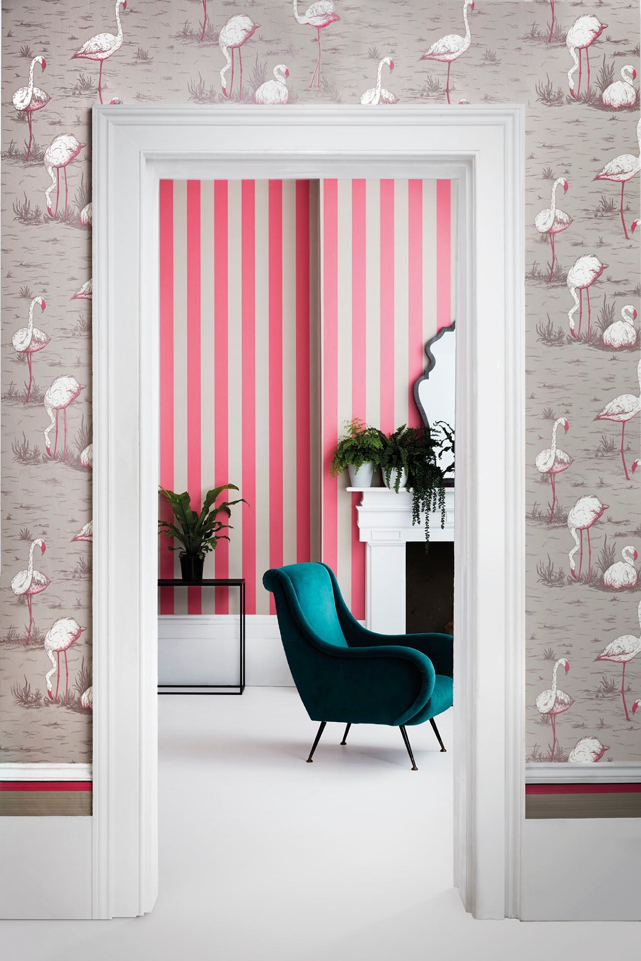 Glastonbury Stripe - Wallpaper Trader