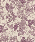 Grape Thief wallpaper by Långelid/von Brömssen in Burgundy - botanical design