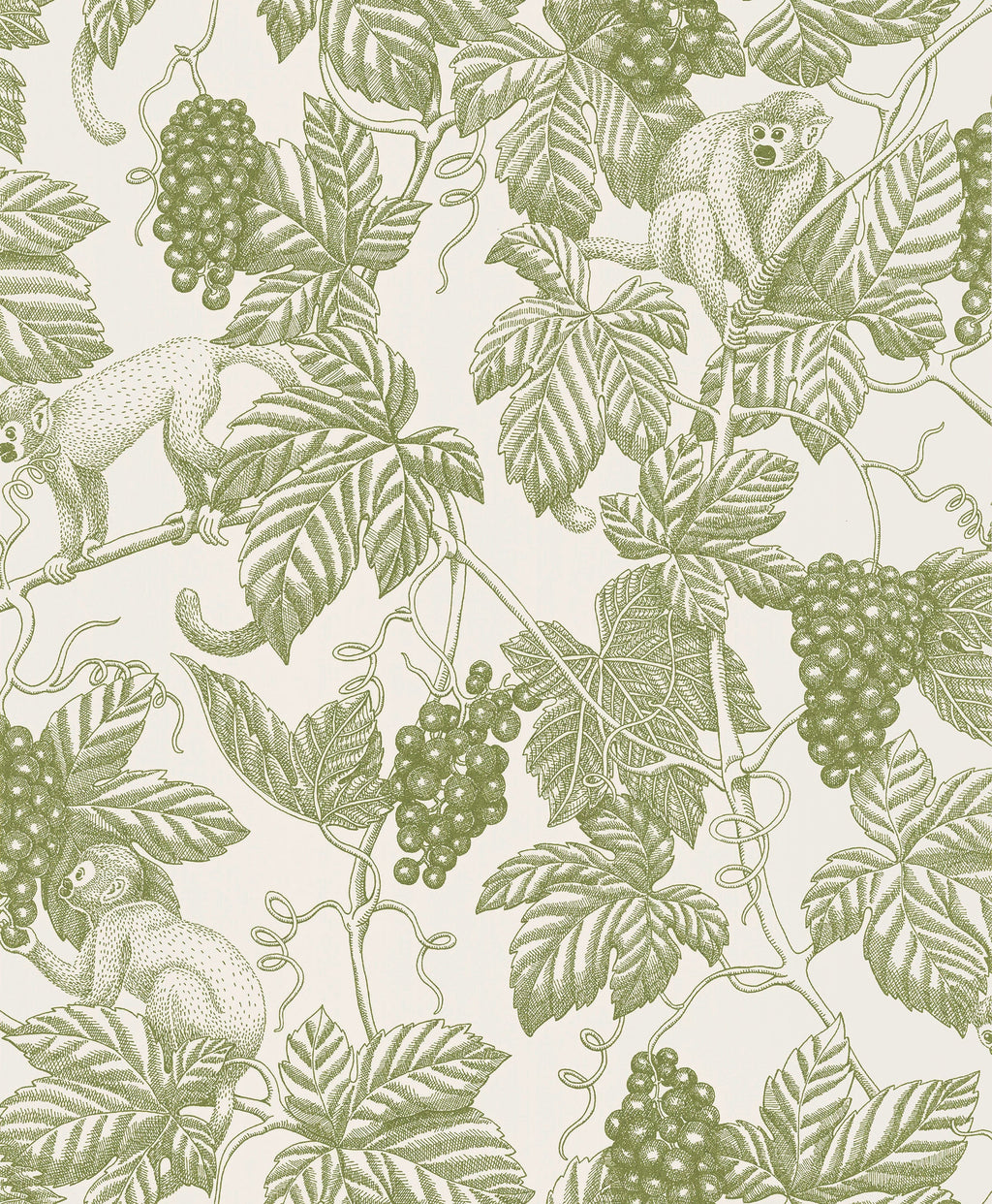 Grape Thief wallpaper by Langelid/von Bromssen - animals design in Green