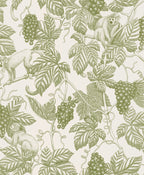 Grape Thief wallpaper by Langelid/von Bromssen - animals design in Green