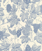 Grape Thief wallpaper by Langelid/von Bromssen - animals design in Blue