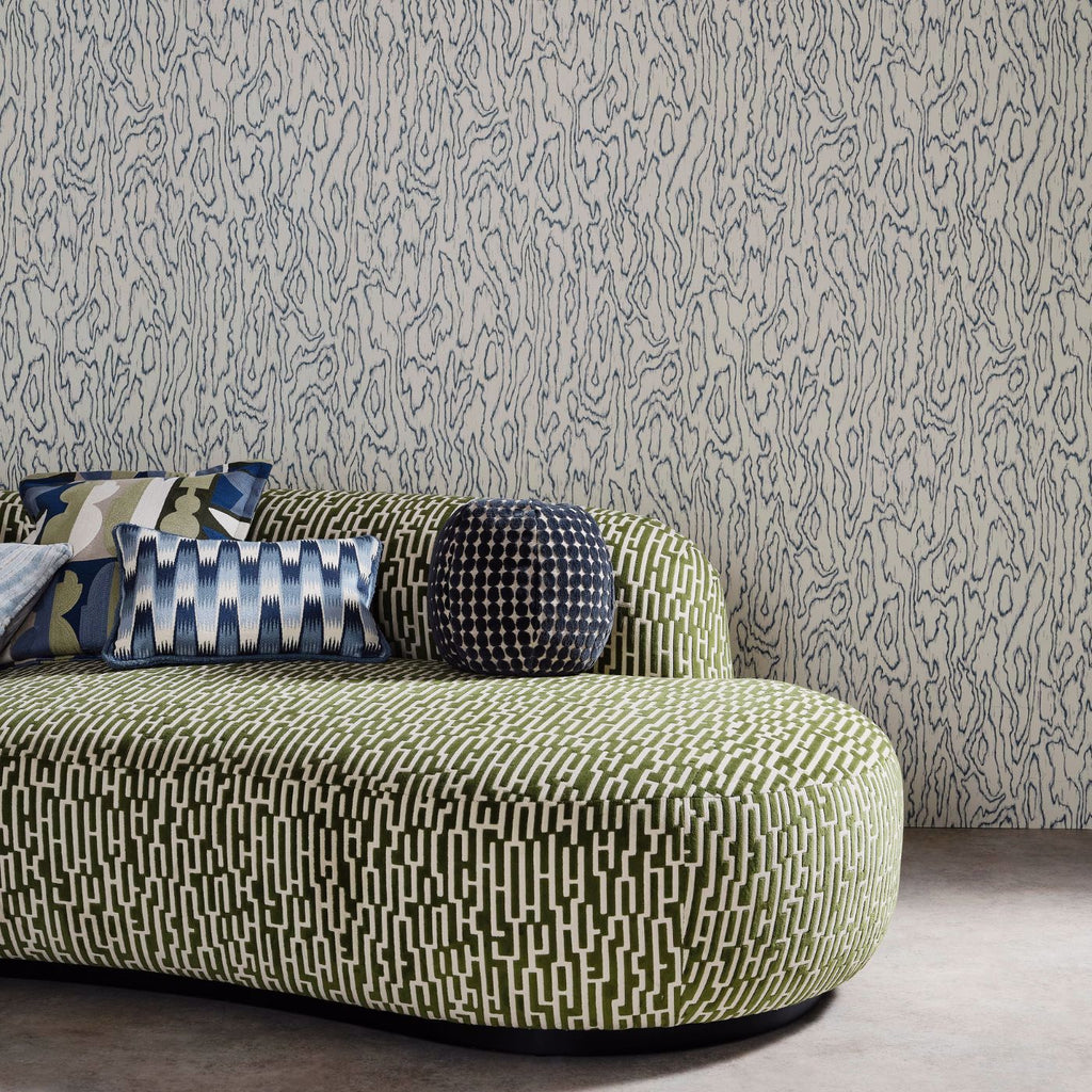 Edenfield Chocolate wallpaper by Harlequin - hand-painted woodgrain detail