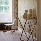 Sumi Geometric - Mustard on Ivory