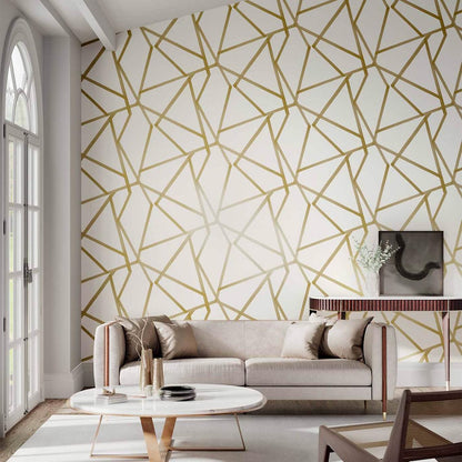 Sumi Geometric - Mustard on Ivory
