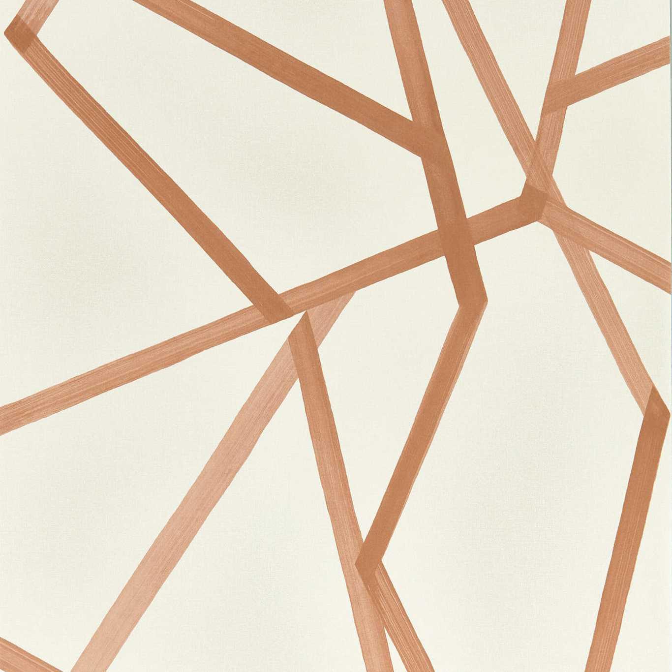 Sumi Geometric - Copper on Linen