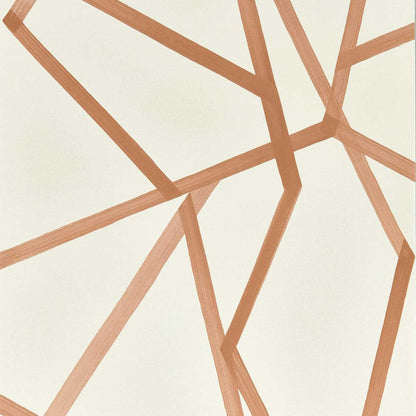 Sumi Geometric - Copper on Linen