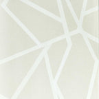 Sumi Geometric wallpaper - White on Dove