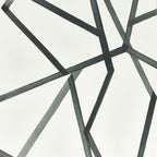Sumi Geometric wallpaper - Charcoal on Pearl