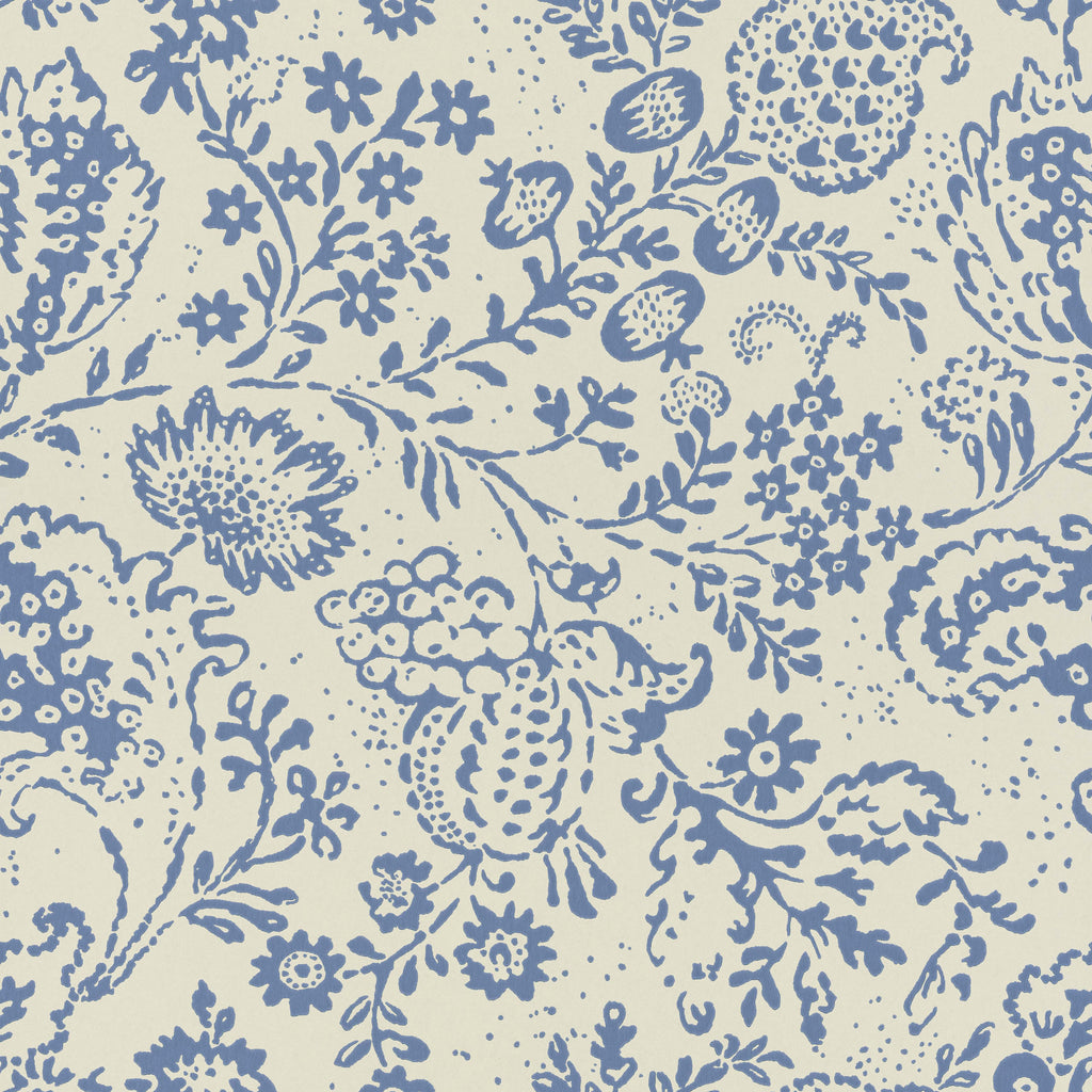 Halcyon Days wallpaper by Langelid/von Bromssen - floral design in Blue