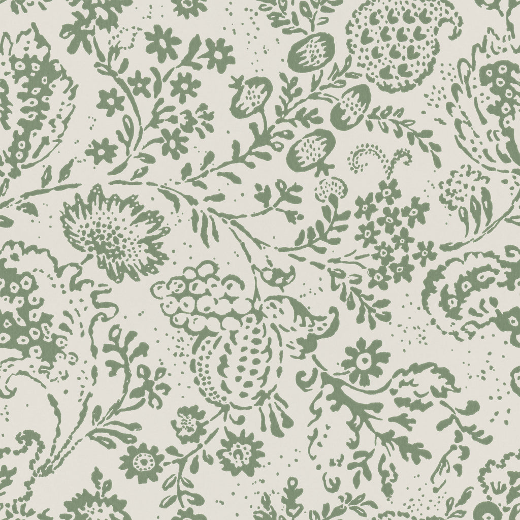Halcyon Days wallpaper by Langelid/von Bromssen - floral design in Green