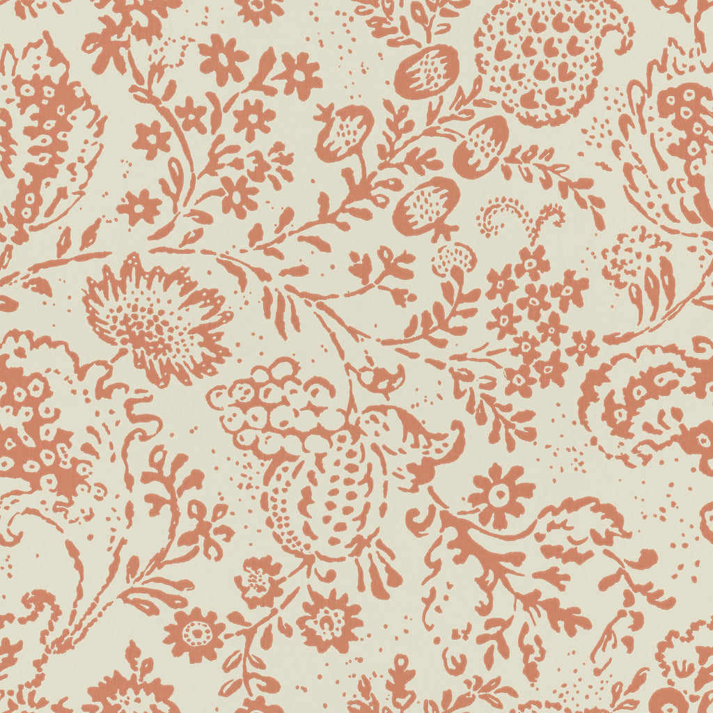 Halcyon Days wallpaper by Langelid/von Bromssen - floral design in Orange