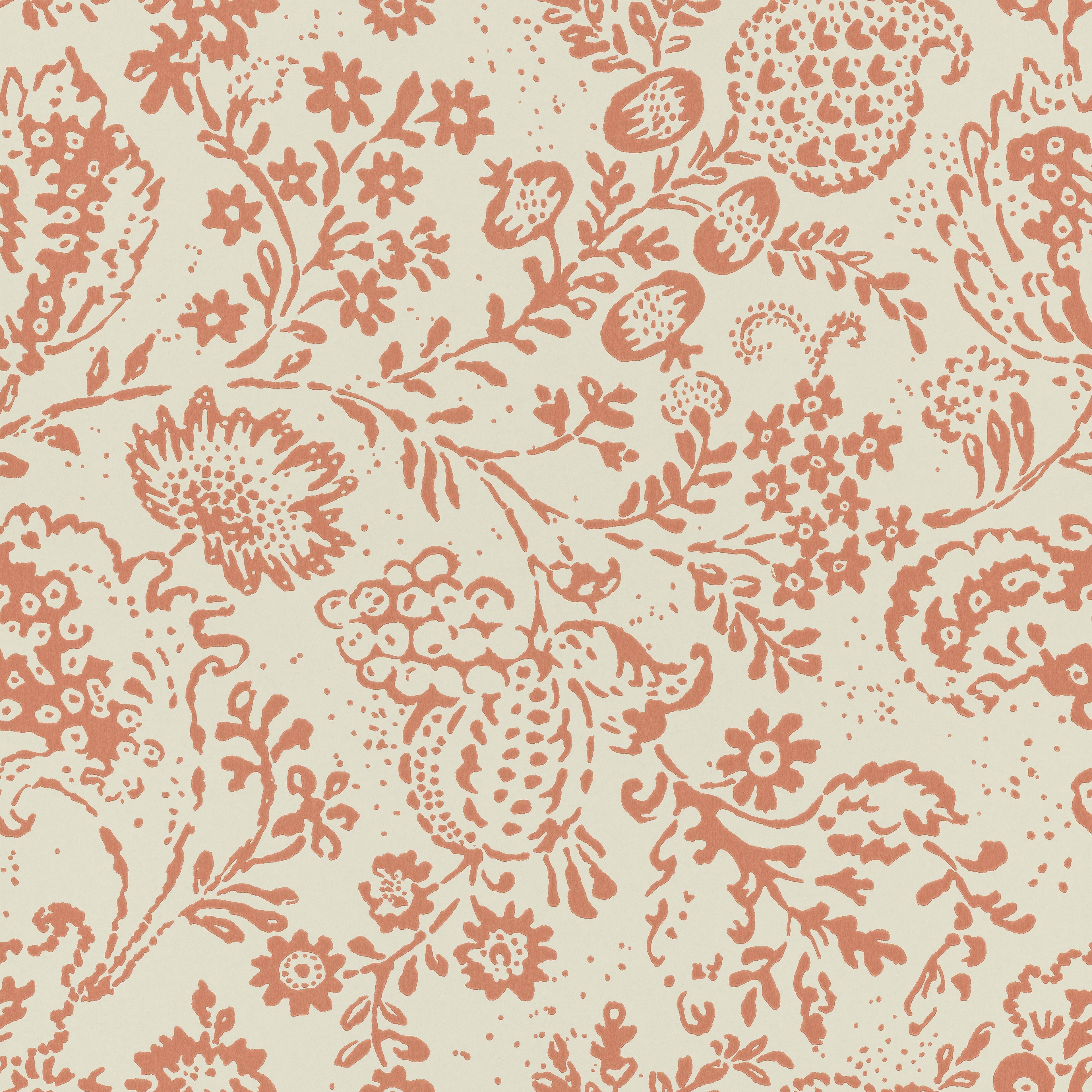 Halcyon Days wallpaper by Langelid/von Bromssen - floral design in Orange