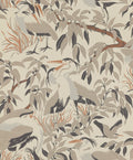 Herons wallpaper by Långelid/von Brömssen in Beige - botanical design