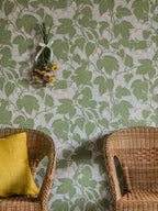 Hops and Glory wallpaper by Langelid/von Bromssen - botanical design in Green – Leaf
