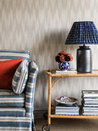 Ikat wallpaper by Langelid/von Bromssen - geometric design in Cream