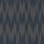 Ikat wallpaper by Langelid/von Bromssen - geometric design in Blue – Midnight