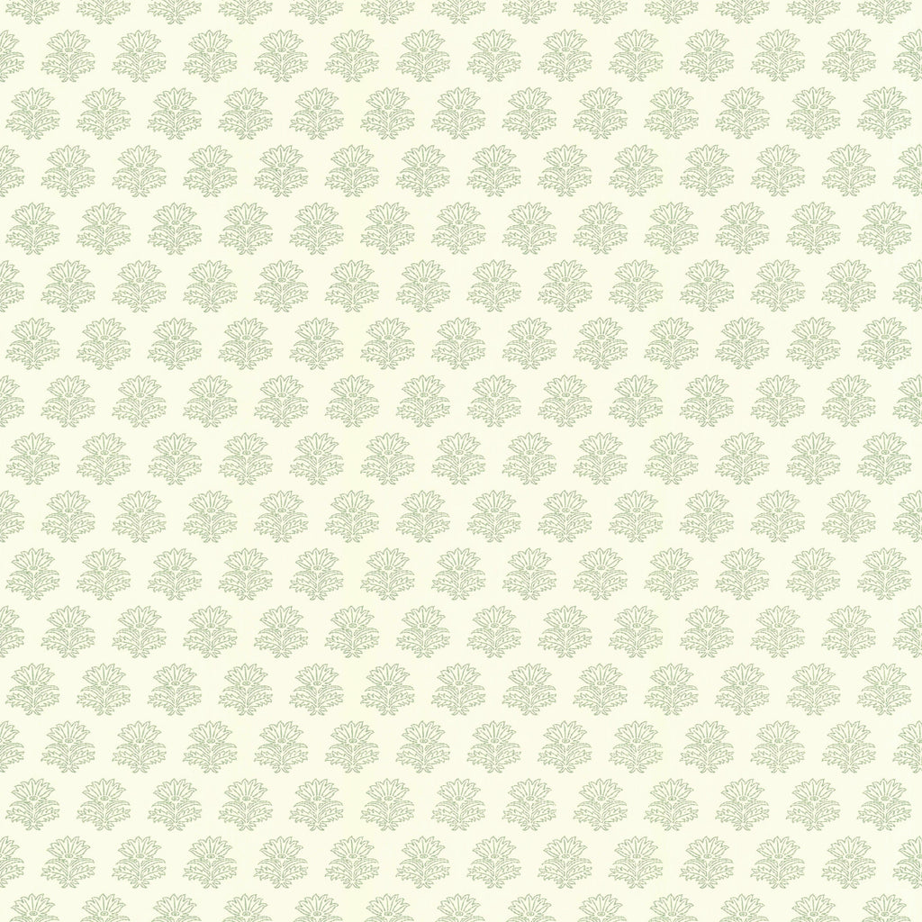 India wallpaper by Långelid/von Brömssen in Sage Green – floral design