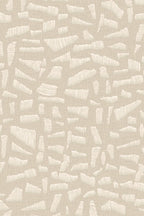 Kona wallpaper by Arte in Cream (Moonshine) – flat swatch of the raffia embroidery pattern
