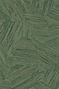 Mauna wallpaper by Arte in Green (Forest Walk) – flat swatch of the inlaid rattan texture pattern