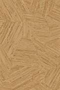 Mauna wallpaper by Arte in Gold (Camel) – flat swatch of the inlaid rattan texture pattern