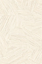 Mauna wallpaper by Arte in White (Rice Kernel) – flat swatch of the inlaid rattan texture pattern