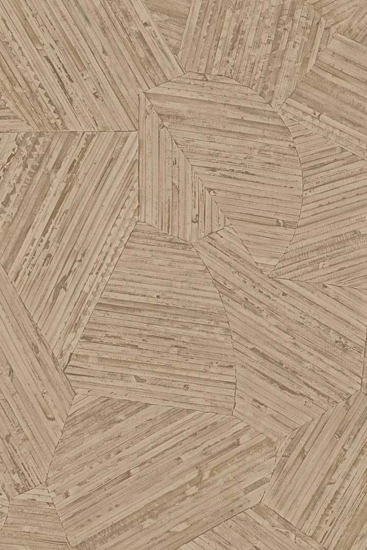 Mauna wallpaper by Arte in Beige – Indian River – flat swatch of the inlaid rattan texture pattern