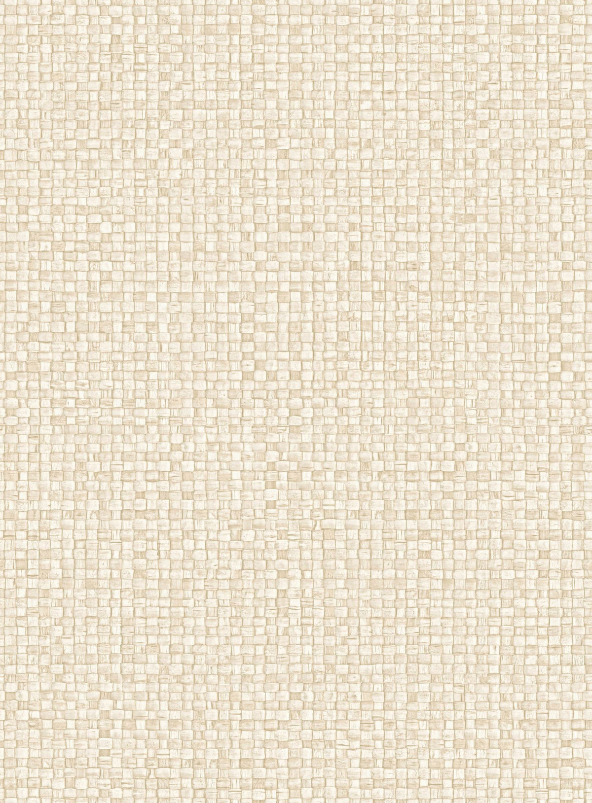 Puna wallpaper by Arte in Cream (Pearl) – flat swatch of the woven leaf texture pattern