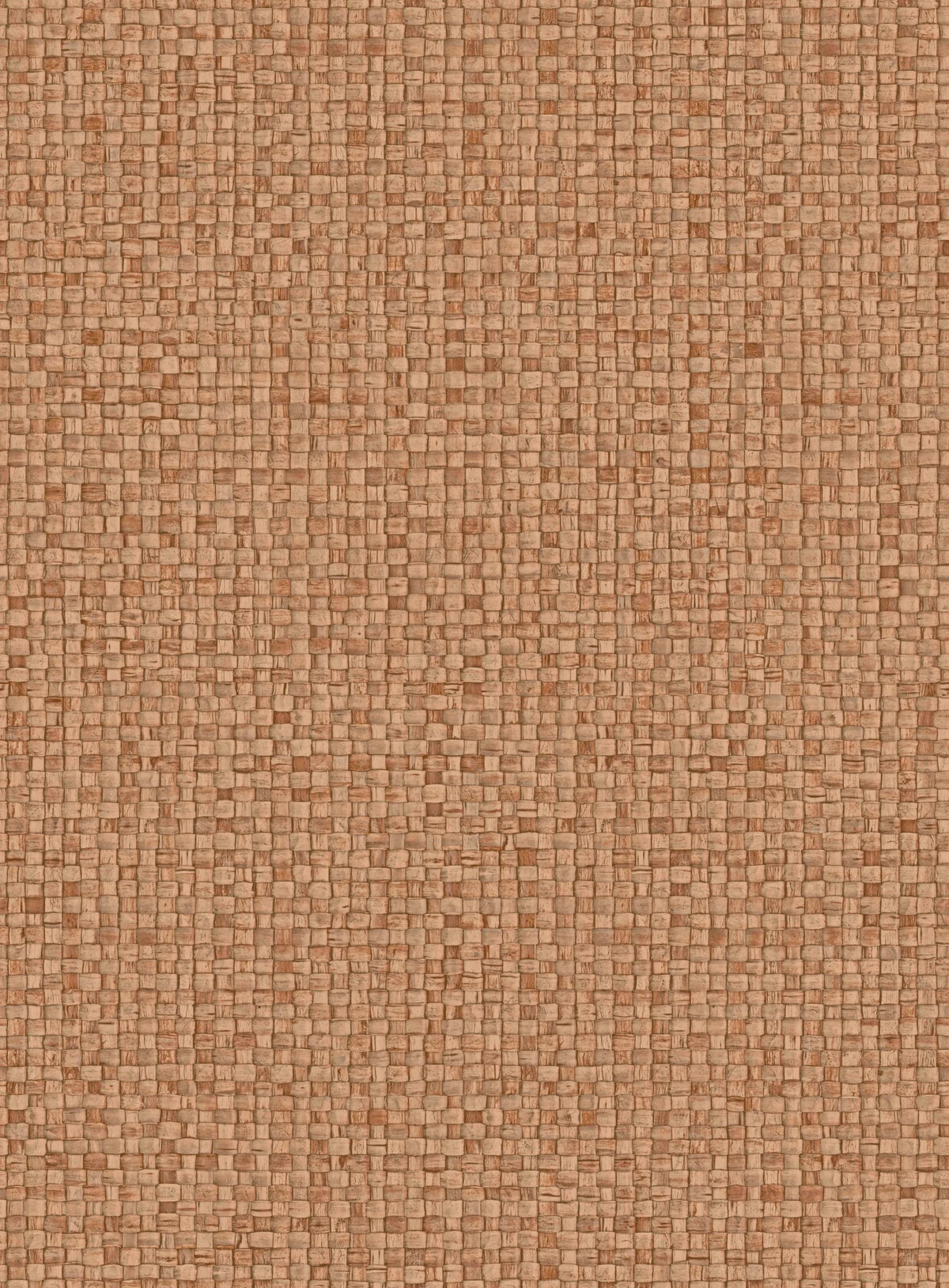 Puna wallpaper by Arte in Brown (Fawn) – flat swatch of the woven leaf texture pattern