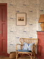 S/Y Gratia wallpaper by Langelid/von Bromssen - coastal design in Blue