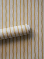 Stitched Stripe wallpaper by Langelid/von Bromssen - stripe design in Yellow