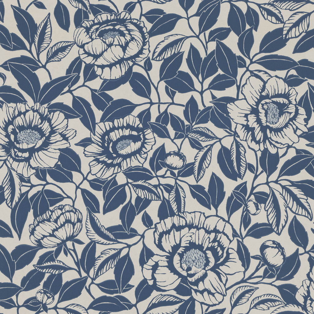 My Peony Garden wallpaper by Langelid/von Bromssen - floral design in Blue