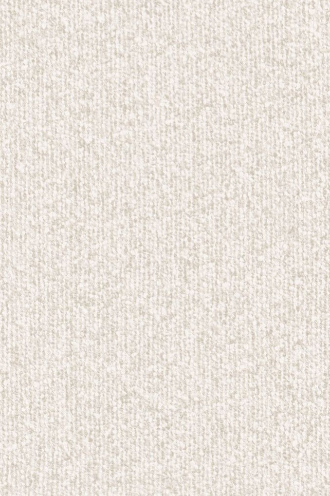 Montagna wallpaper by Arte in White – Pearl – flat swatch of the bouclé texture pattern