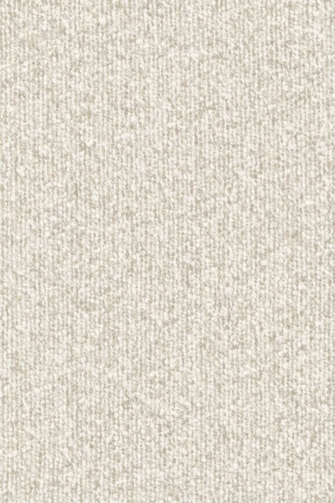 Montagna wallpaper by Arte in White – Alabaster – flat swatch of the bouclé texture pattern