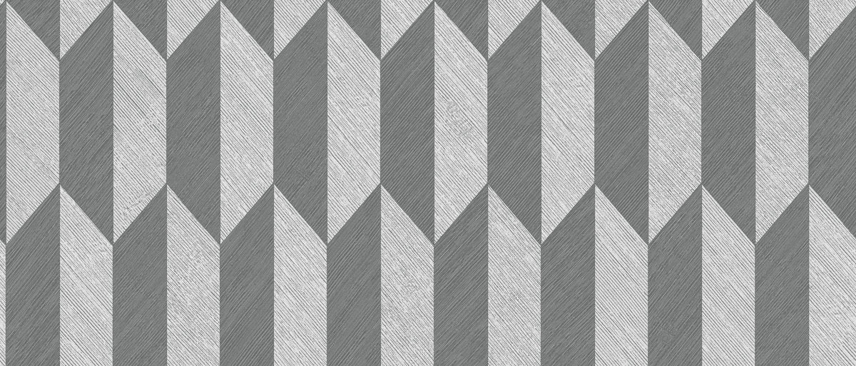 Arrow wallpaper by Arte in Grey – Shadow – flat swatch of the geometric pattern