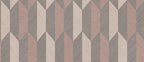 Arrow wallpaper by Arte in Pink (Framboise Field) – flat swatch of the geometric pattern