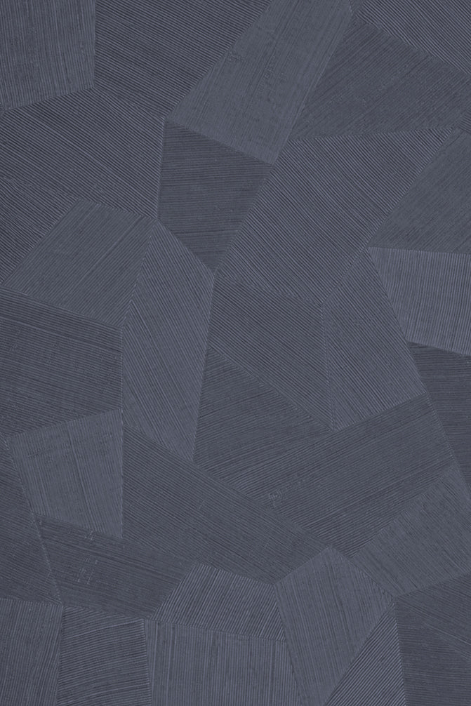 Facet wallpaper by Arte in Blue – Steel (Steel Blue) – flat swatch of the geometric pattern