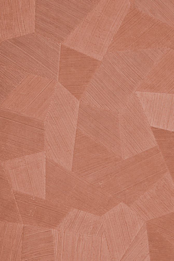 Facet wallpaper by Arte in Pink (Vintage Blush) – flat swatch of the geometric pattern